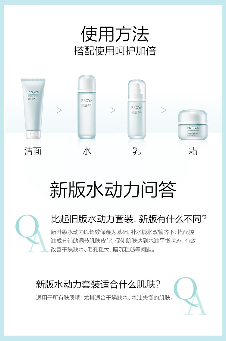 珀莱雅水动力水乳套装(爽肤水+乳液) 女士补水保湿护肤品套装