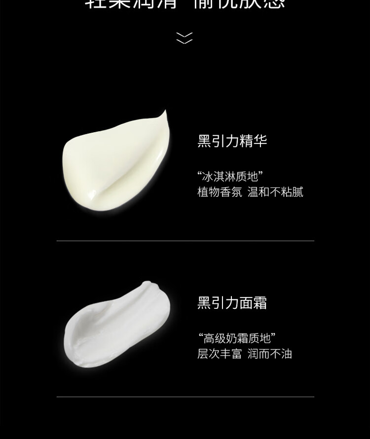 优时颜（UNISKIN）黑引力精华面霜CP套组紧致抗皱提拉（黑引力精华30g+面霜50g）