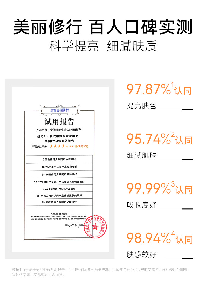 安修泽VC精华 20%原型维C提亮改善暗沉熬夜呵护早C晚A VC精华5g*2