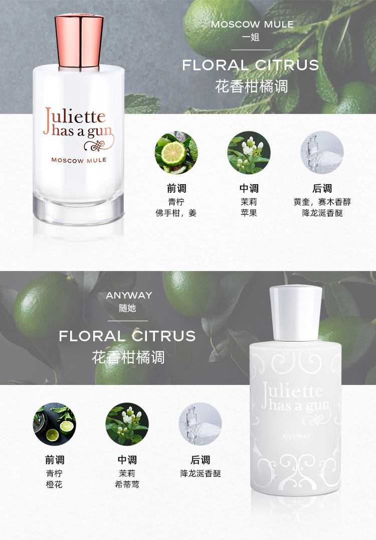 佩枪朱丽叶（Juliette has a gun）灵魂千面香水小样礼盒 非我香水1*5ml+7*1.7ml法国进口香水
