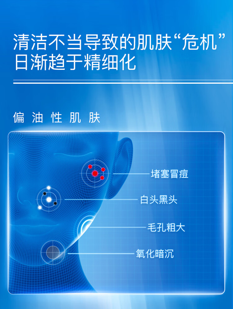 奕沃（EIIO）2代深层清洁泥膜白泥涂抹式面膜毛孔祛痘去角质粉刺黑头闭口ello