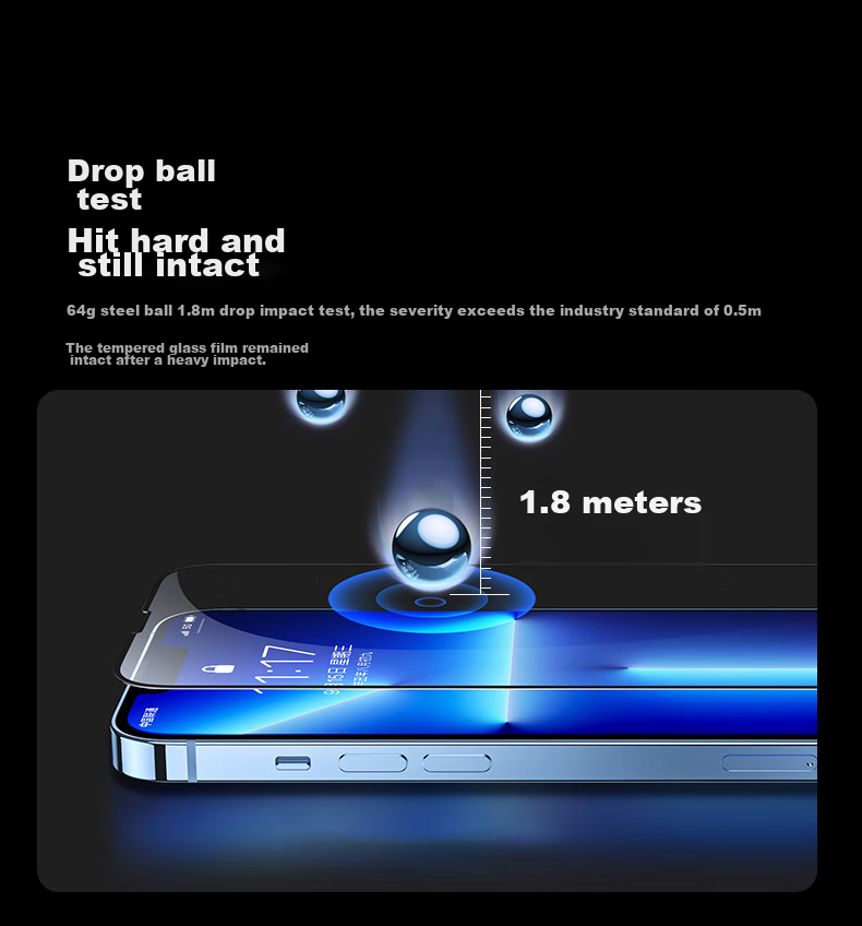 Защитное стекло ALittleFlower для iPhone 13 Pro Max/14 Plus, противоударное, антибликовое, ультратонкое, полноэкранное