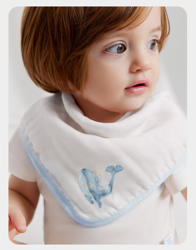 Детские пеленки Babycare из чистого хлопка, 6-слойные, размер 30x30 см, цвет "Гавайское небо" (5 шт.)