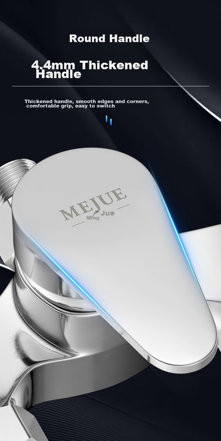 Смеситель для душа MEJUE Z-013142, настенный, скрытого монтажа, с термостатическим смешиванием, латунь, хром
