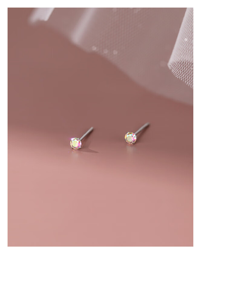Серьги-гвоздики из серебра