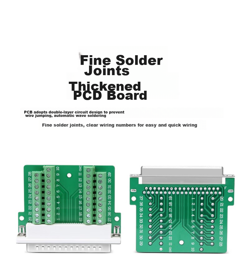 KSRGB DB37 Solderless Connector, 37-Pin Adapter Cable Terminal Connector, Male Connector KS-D