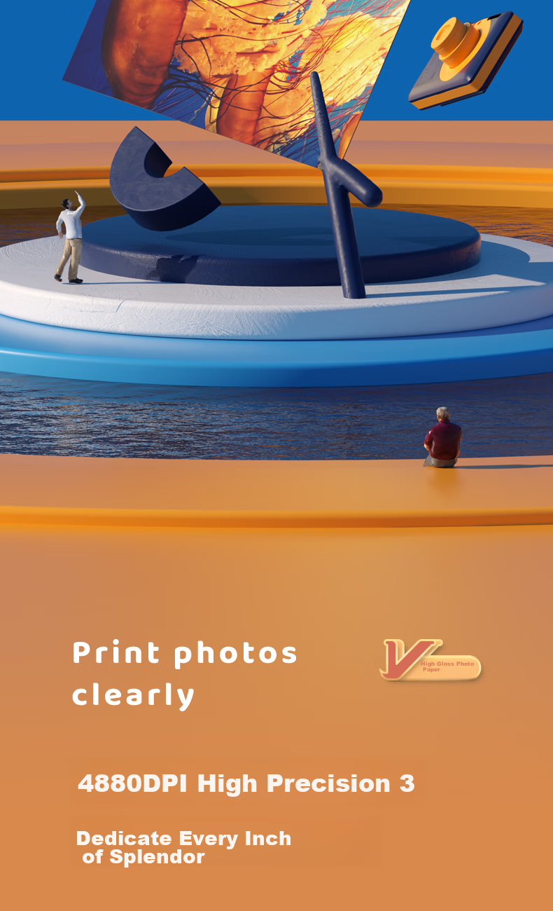 Фотобумага Deli A4, 260 г/м², двусторонняя, глянцевая, 50 листов