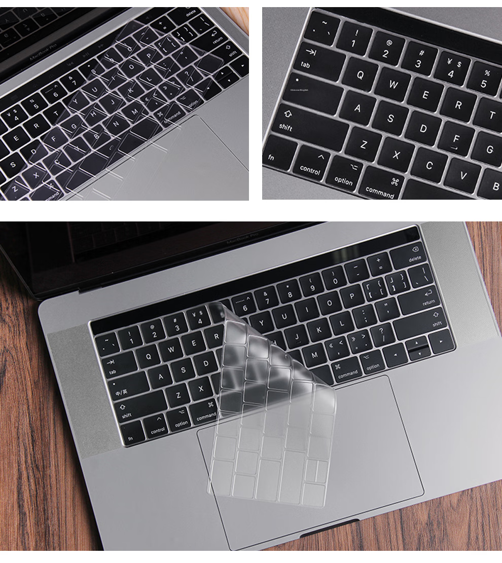 Защитная пленка для клавиатуры Jichuan Apple MacBook Air 13.3 дюйма, A1466/A1369, ультратонкая, прозрачная, водонепроницаемая, пылезащитная