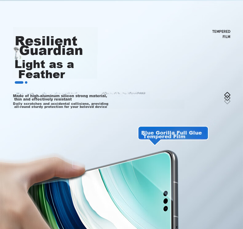 Защитное стекло Lanxingxiansheng для Huawei Mate60 Pro/Pro+/RS, закаленное стекло с полным покрытием, термоформованное изогнутое стекло для защиты экрана телефона
