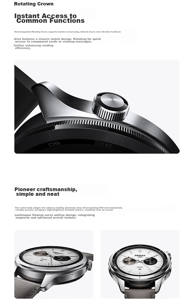 Умные часы Xiaomi Watch S4, черный, с измерением кислорода в крови и NFC