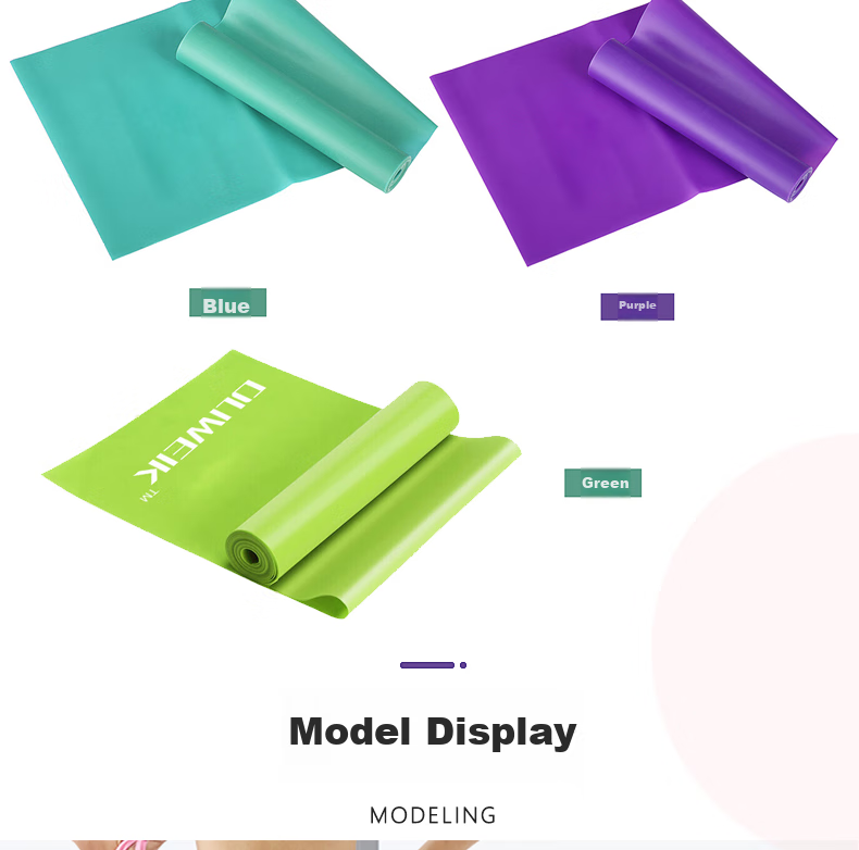 Эластичная лента для йоги Duweike, фиолетовая, 18 фунтов