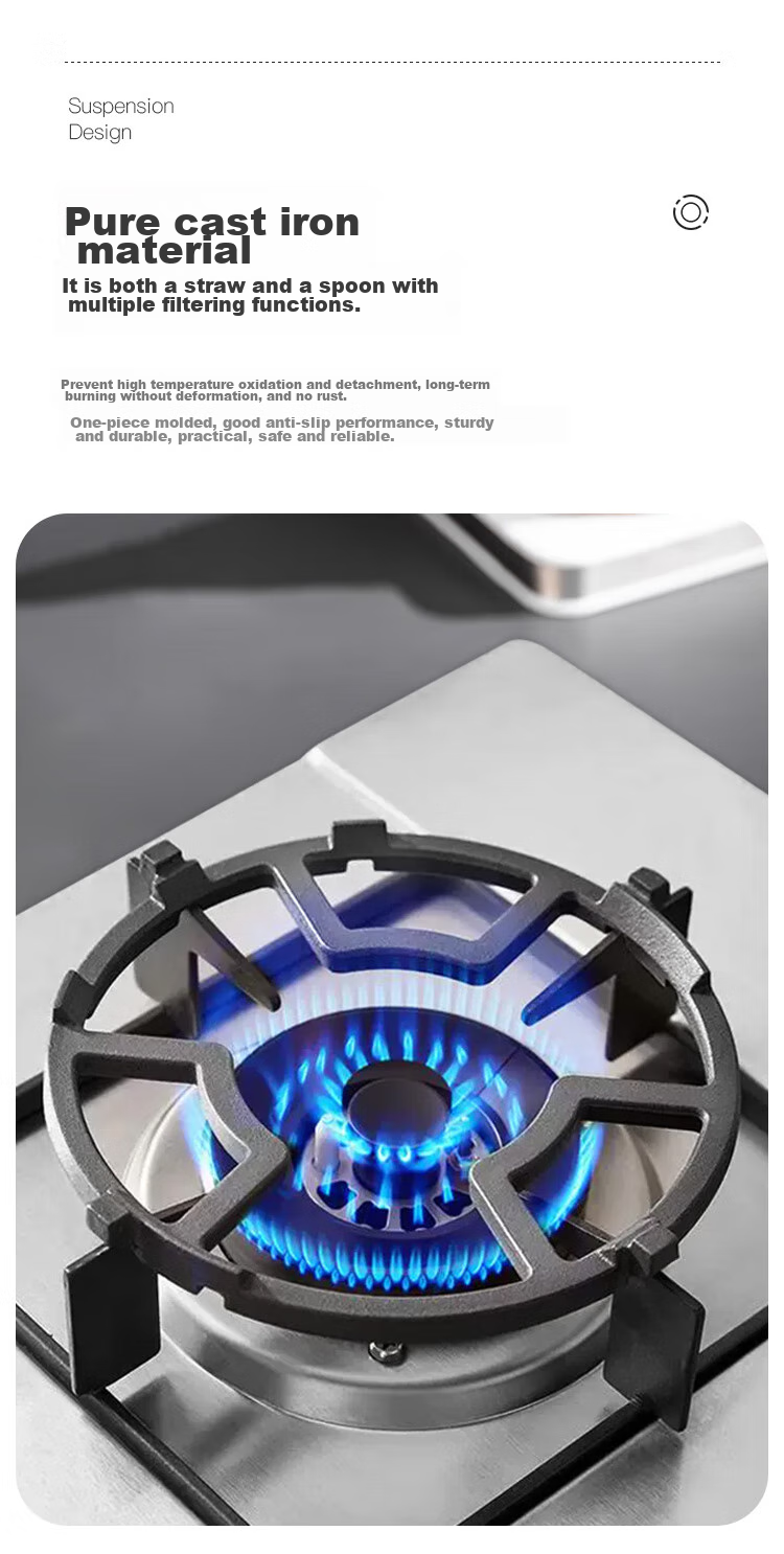 Подставка для газовой плиты MAXCOOK, нескользящая, чугунная, для сковородок и плоских кастрюль, универсальная модель MCCU2364