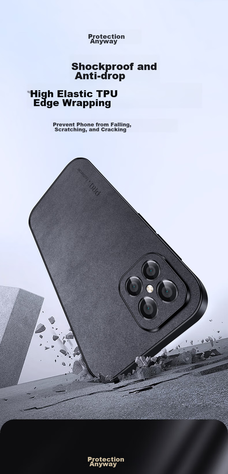 Чехол для Huawei Nova 8 SE, Shangsu, противоударный, с защитой камеры, из силикона, бизнес-стиль, серый
