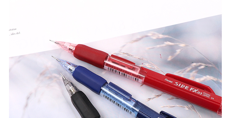 Механический карандаш Pentel PD255, 0.5 мм, черный, для студентов, с ластиком