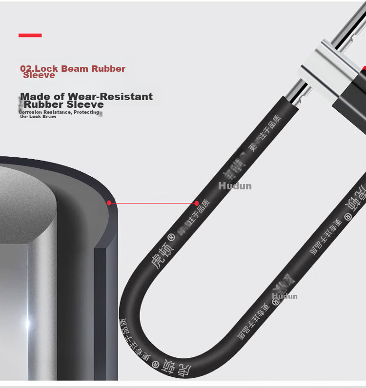 Замок для стеклянной двери HOTUN, U-образный замок для двойных дверей, замок для витрины, мотоциклетный замок с цилиндром класса C, A137-400