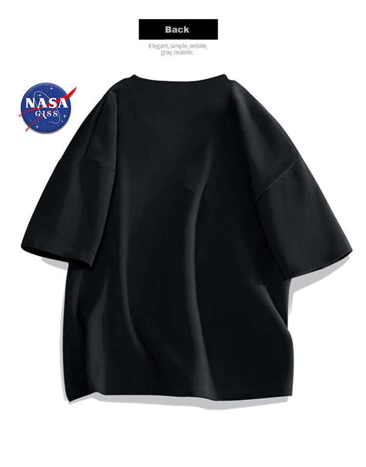Мужская футболка NASA GISS, трендовая, летняя, из 100% хлопка, с круглым вырезом, принтом, свободного кроя, с коротким рукавом, белая, размер XL
