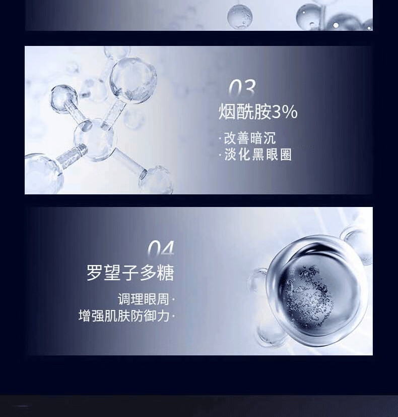 广药白云山类蛇毒肽眼霜淡化细纹脂肪粒抗皱纹提拉紧致眼霜黑眼圈男女士30g