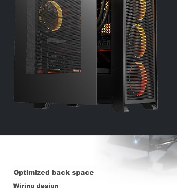 Корпус для компьютера Aigo YOGO T21 Black, ATX, черный