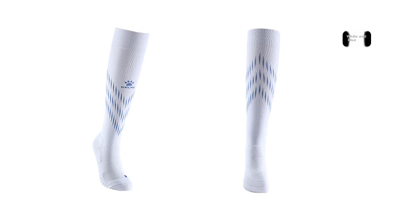 Футбольные гетры KELME для взрослых, длинные, плотные, нескользящие, с махровой подошвой, для спорта, размер L, белый/черный