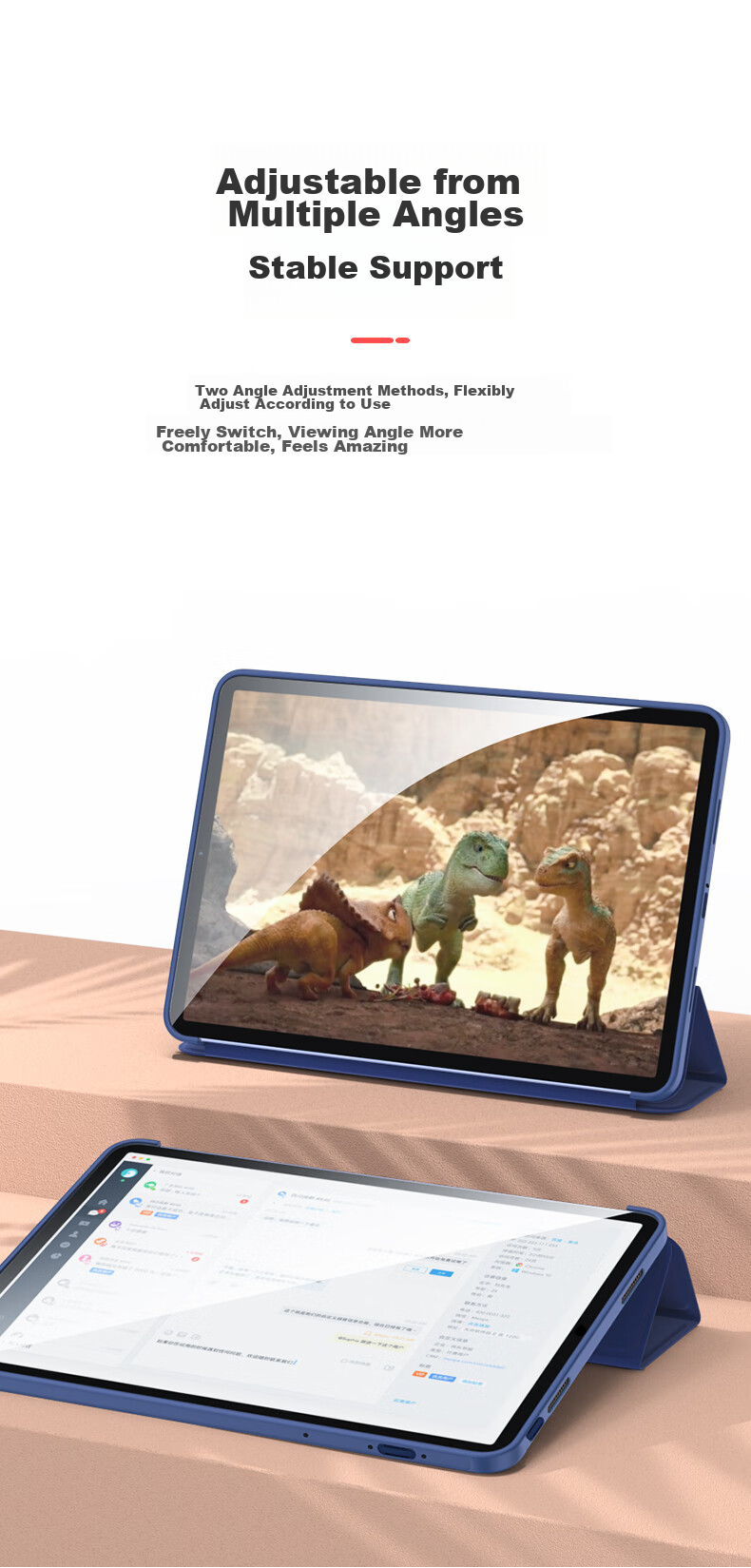Защитный чехол BIAZE для Huawei MatePad 11 дюймов (2023), умный чехол с функцией сна/пробуждения, тонкий противоударный чехол-подставка, молодежный однотонный защитный чехол, элегантный черный