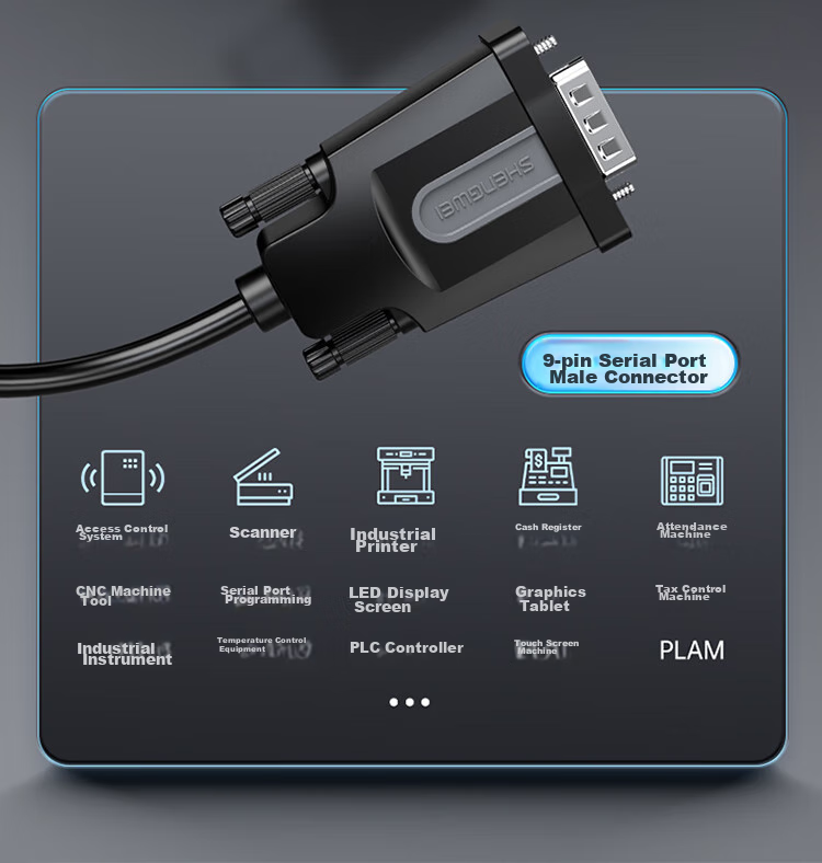 Кабель Shengwei USB - RS232 (COM-порт), 1 метр, AML4010G