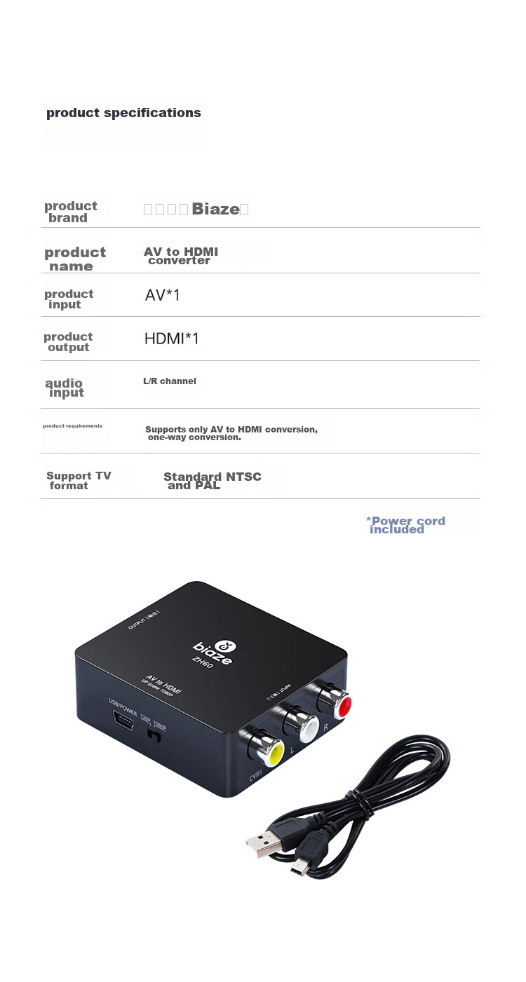 Переходник AV в HDMI