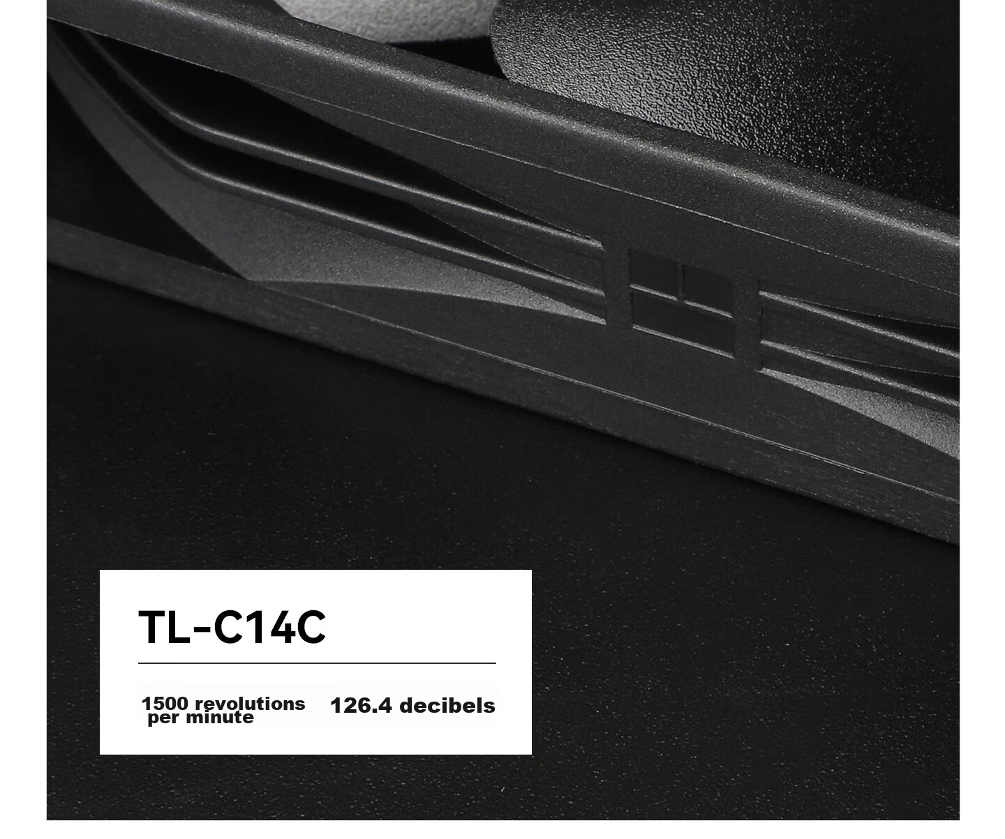 Вентилятор для корпуса Thermalright TL-C14C Black 14см, S-FDB подшипник, PWM