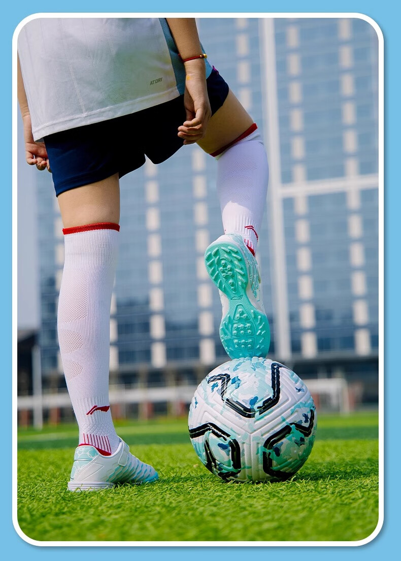 Футбольные бутсы Li-Ning для детей, модель Jin Series, зеленые, размер 32
