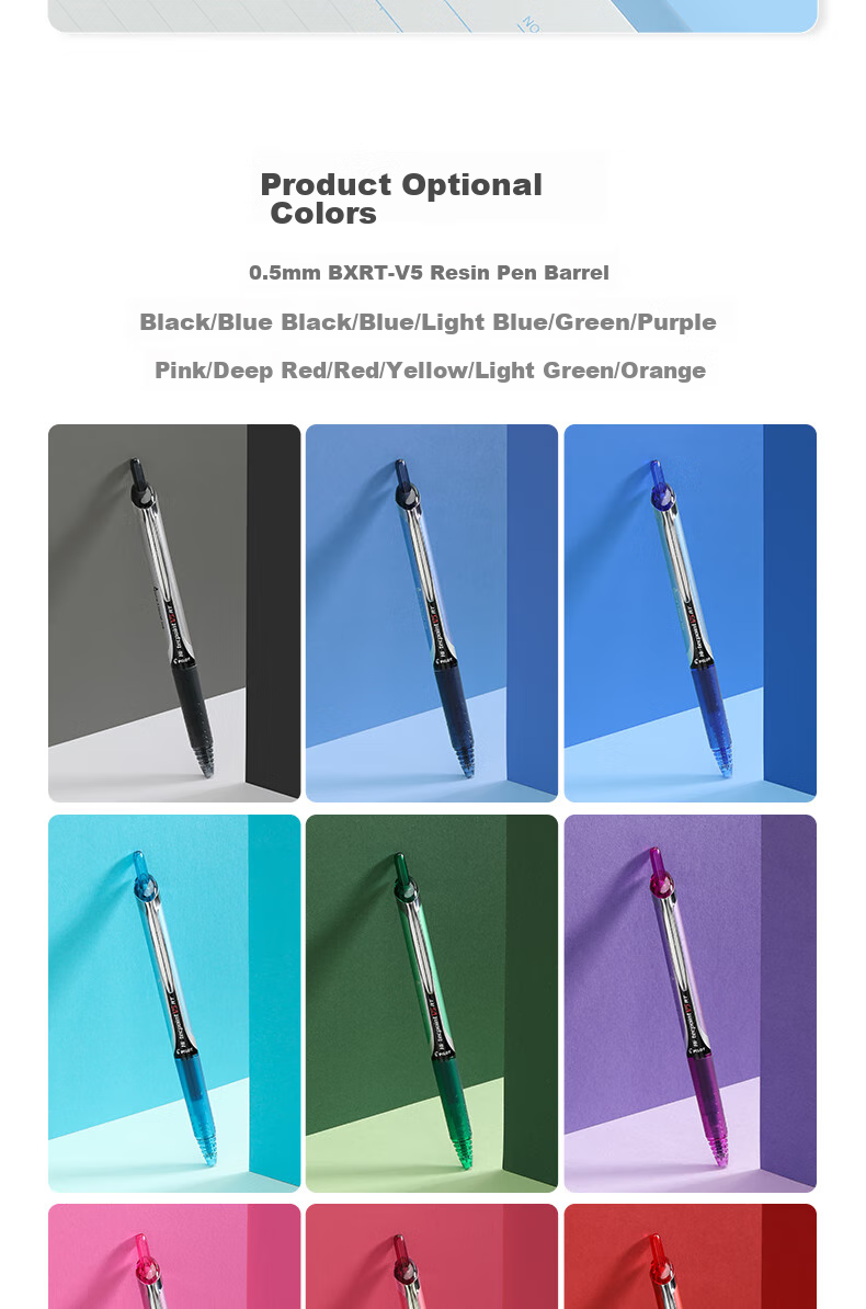  PILOT BXRT-V5 Jingduwang Гелевая ручка 0.5 мм, красная, бизнес-ручка, ручка для экзаменов, канцелярские товары для офиса, 1 шт.