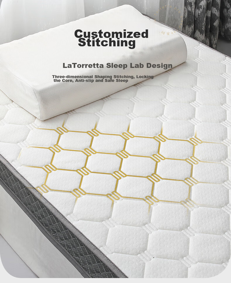 Наматрасник La Torretta Latex Student Mattress, 0.9м односпальный, антибактериальный, для общежития, мягкий, 1.2м