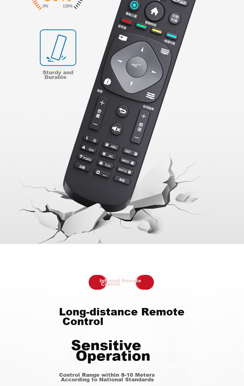 Универсальный пульт дистанционного управления Accoona для телевизоров Philips LCD, Smart TV, 4K, 32-100 дюймов