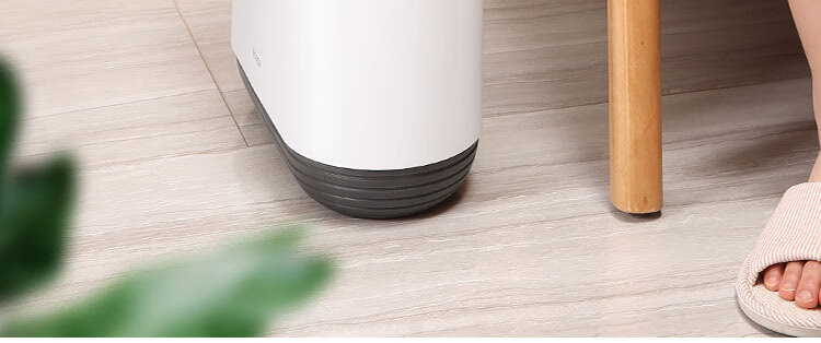 Мусорное ведро Ecoco 10 л, узкое, для ванной комнаты, дома, кухни, гостиной, туалета, с крышкой, модель E25201