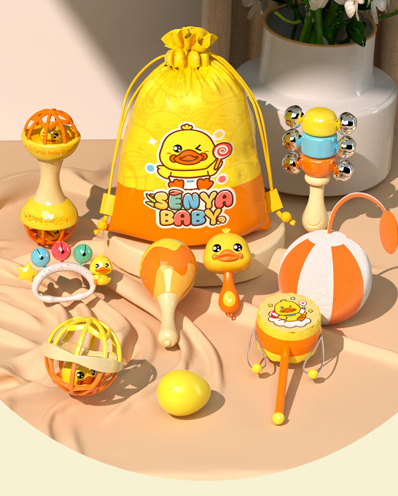 Детская погремушка CAWNPECHIN, развивающая игрушка для новорожденных, молоточек с песком, развивающая игрушка для детей от 3 месяцев, подарок на первый день рождения