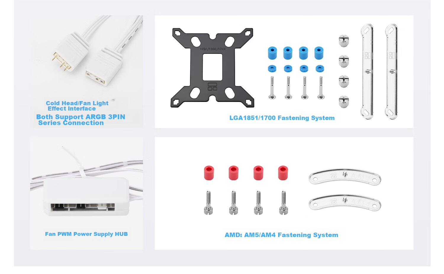 Система охлаждения Thermalright Frozen Edge 360 WHITE, жидкостная, ARGB, 360мм
