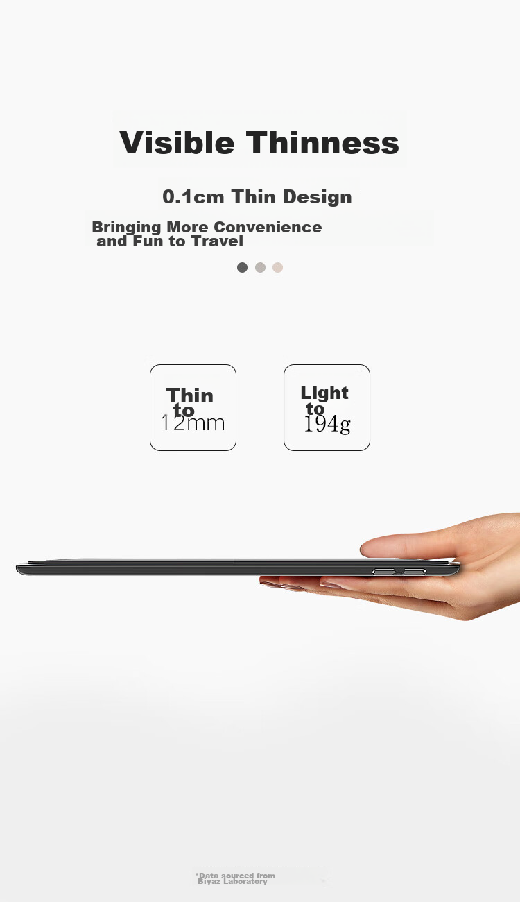 Чехол-книжка BIAZE для iPad 10.2 дюйма (9/8/7 поколение), универсальный складной чехол-книжка с функцией Smart Sleep/Wake, черный