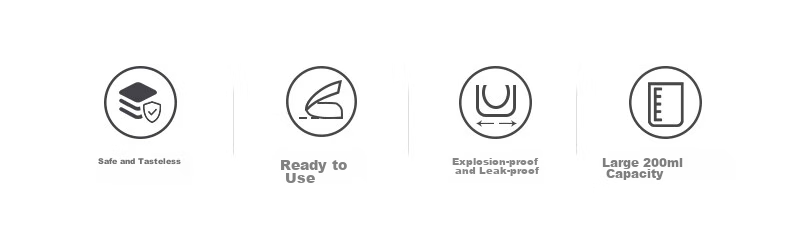 EMXEE Пакеты для хранения грудного молока, одноразовые, с соскообразной формой, для холодильника, герметичные, термочувствительные, 200 мл * 5 шт.