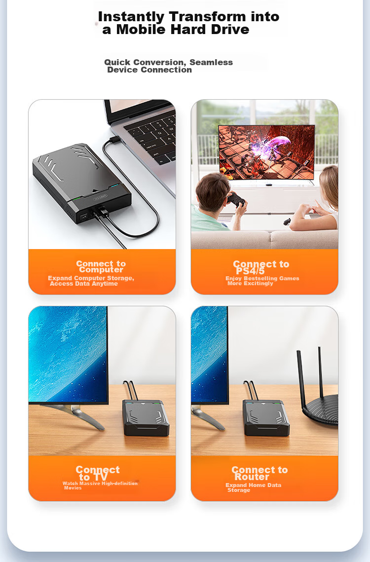 Внешний корпус для жесткого диска UNITEK Y-3035BK, 3.5/2.5 дюйма, USB 3.0, SATA