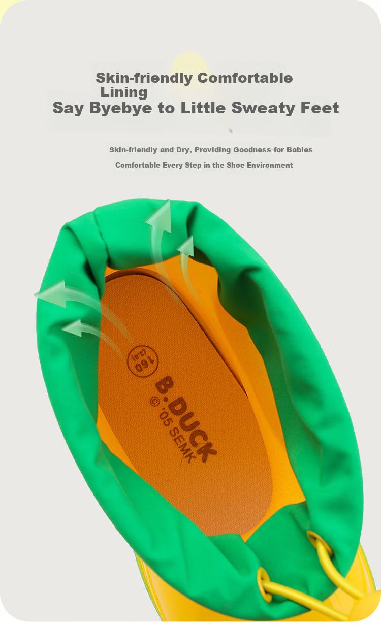 Детские резиновые сапоги B.Duck, розовые, размер 22
