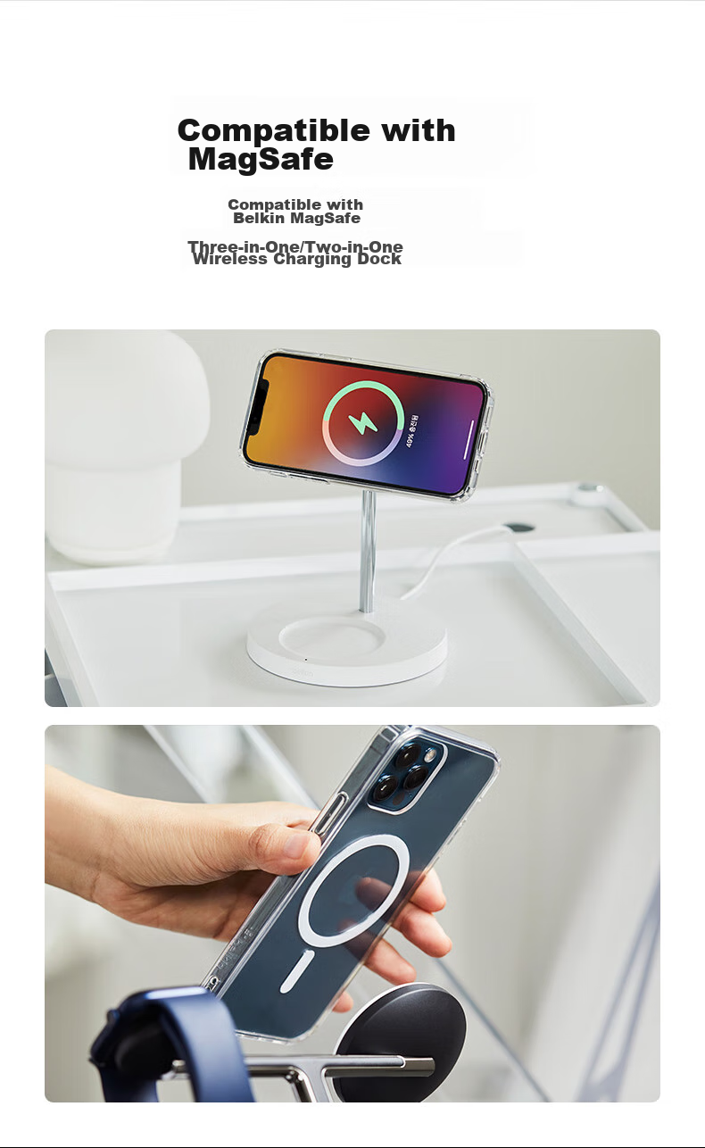 Чехол для iPhone 14 Pro Max BELKIN MSA011, прозрачный, совместимый с MagSafe
