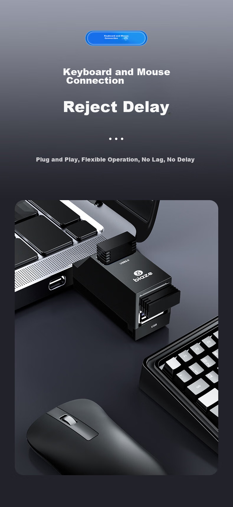 BIAZE USB 3.0 концентратор, многопортовый концентратор, кабель-удлинитель данных USB три в одном для ноутбука, адаптер расширения, расширитель внешнего диска