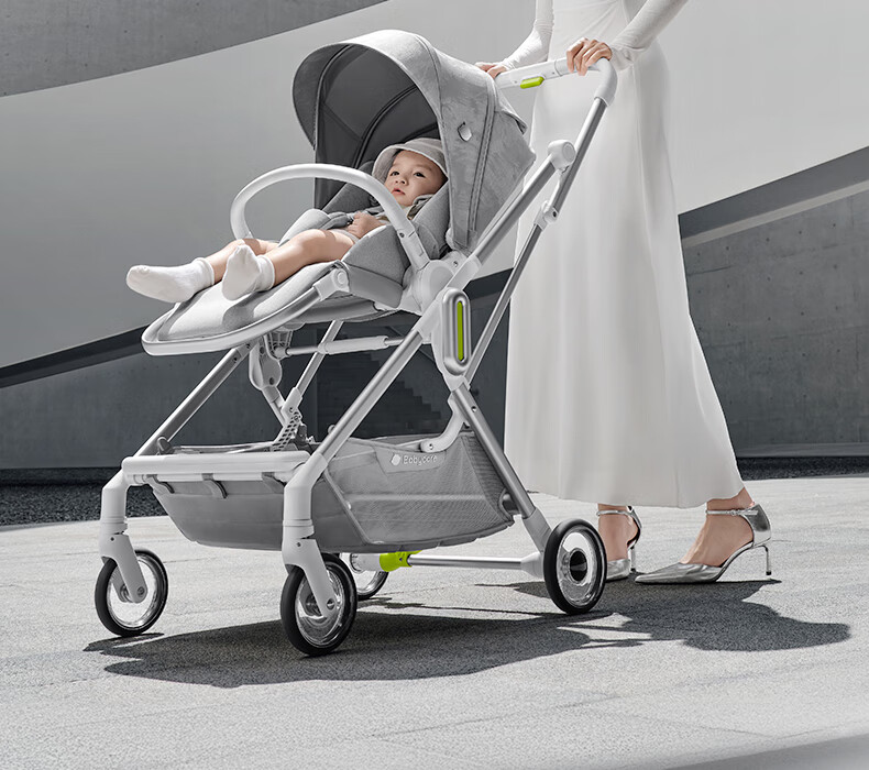 Детская коляска Babycare, складная, легкая, с реверсивным сиденьем, для детей от 0 до 3 лет, цвет "Время Серебро"