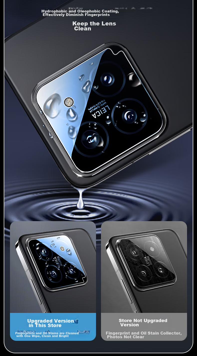 Защитная пленка для камеры KOOLIFE для Xiaomi 14, набор из 2 штук, противоударная, устойчивая к царапинам
