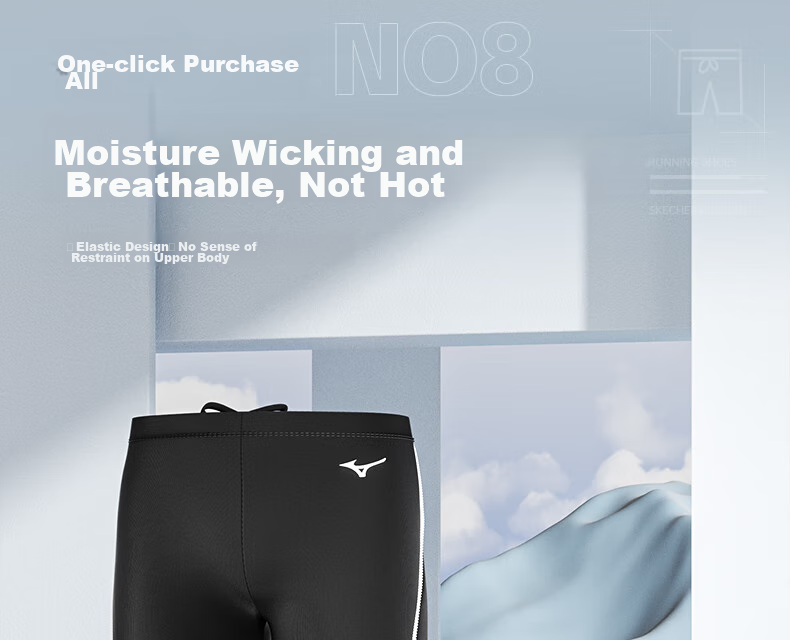 Комплект мужской одежды для плавания MIZUNO: плавки-шорты, очки и шапочка