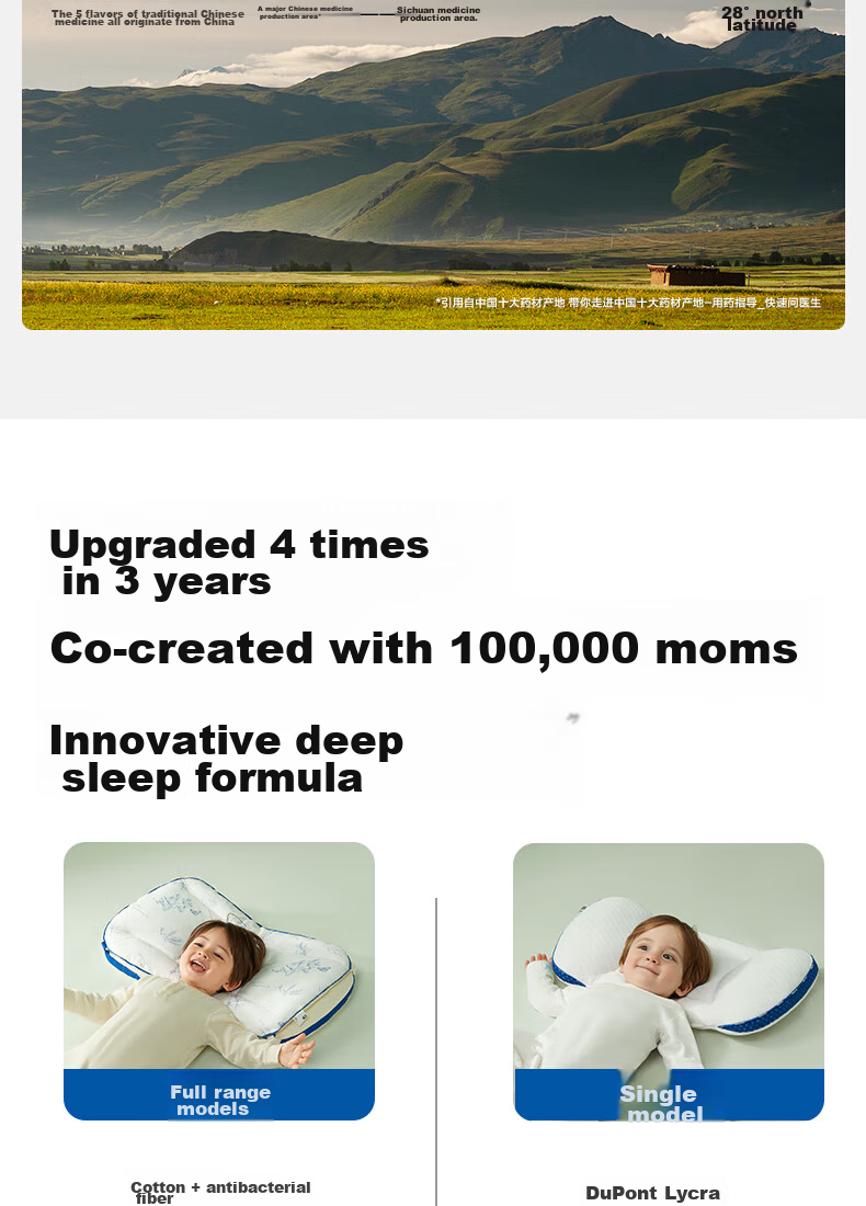 Подушка Babycare Дышащая силиконовая, 54x29 см, Спокойный синий (только наволочка)