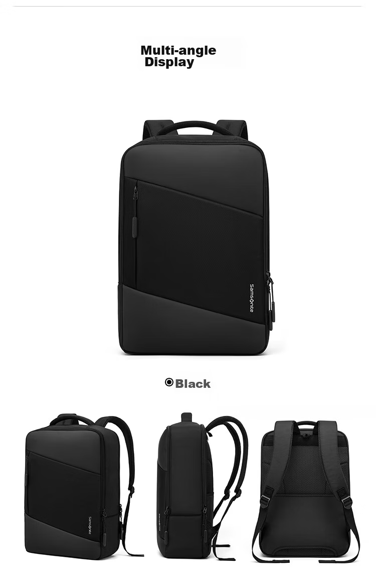 Рюкзак Samsonite для ноутбука, мужской и женский, для бизнеса и поездок, вместительный, подарок на День Святого Валентина, 16 дюймов, черный