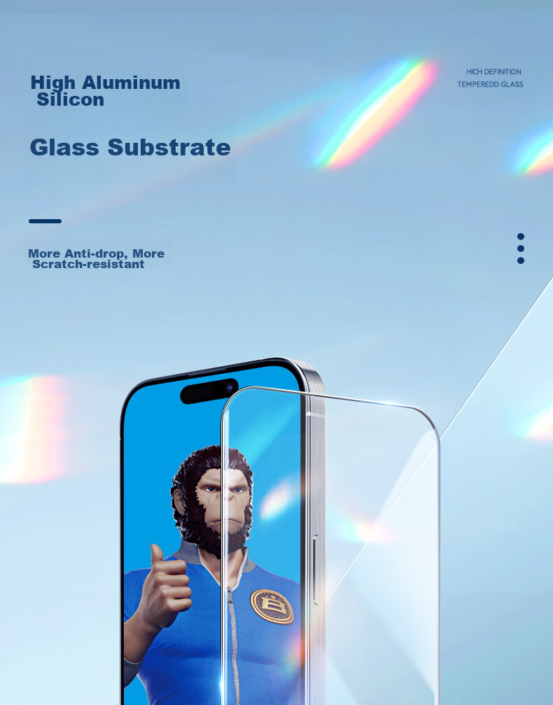 Защитное стекло для iPhone 16 Plus/15 Plus