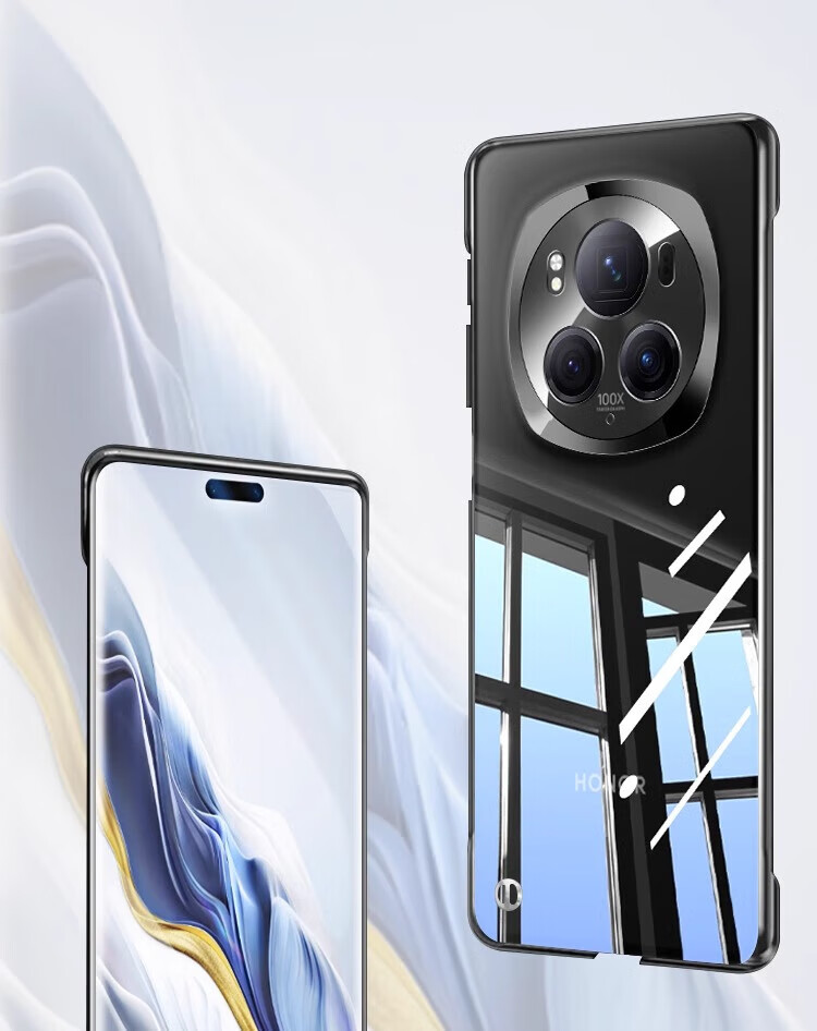 Чехол для Honor Magic6 Pro Hongzhuo, ультратонкий, прозрачный, с защитой от падения, элегантный серебристый