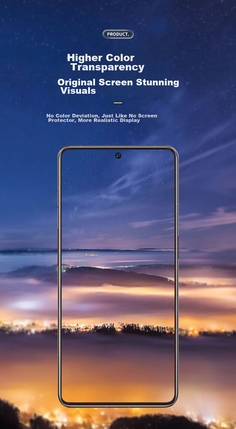 Защитное стекло Smorss для Xiaomi Redmi K70/pro/e, противоударное, HD, с защитой от отпечатков пальцев
