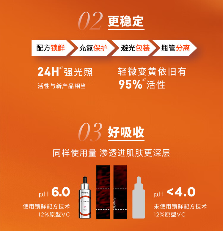 欧莱雅真C瓶精华30ml VC维C精华抗氧提亮紧致修护面部护肤品生日礼物