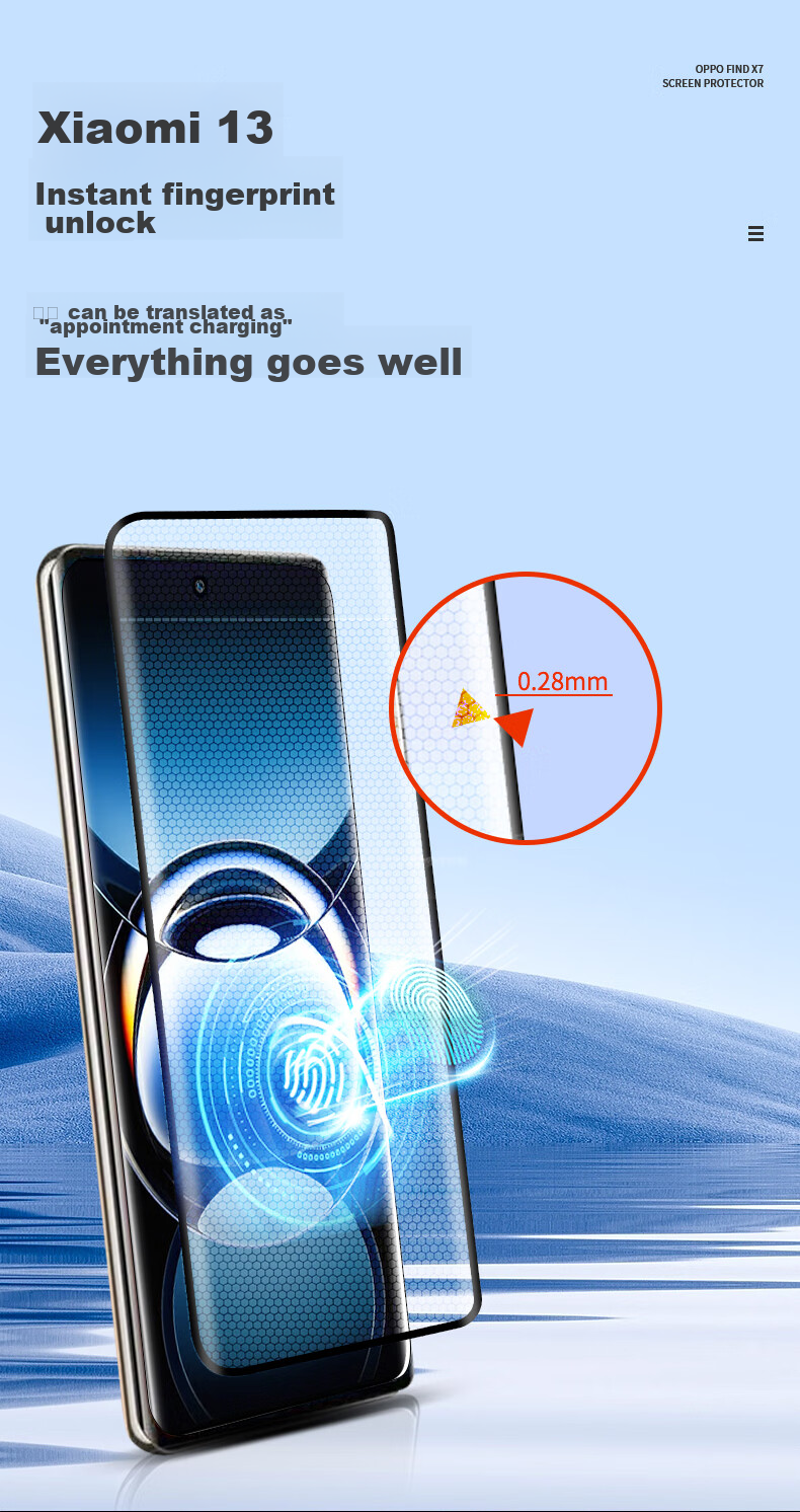 Защитное стекло для OPPO Find X7
